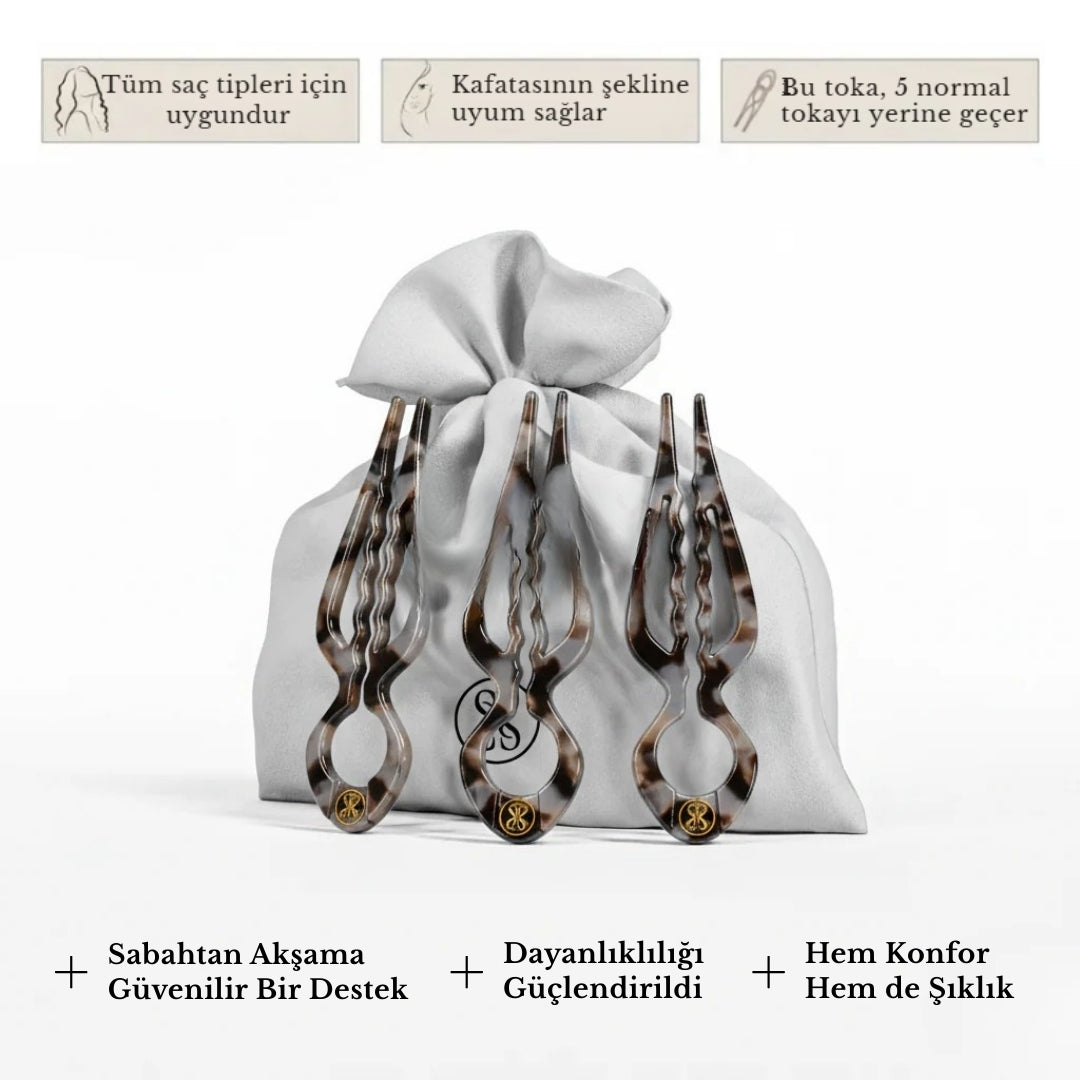 Prestij Saç Tokası - 3'lü Paket