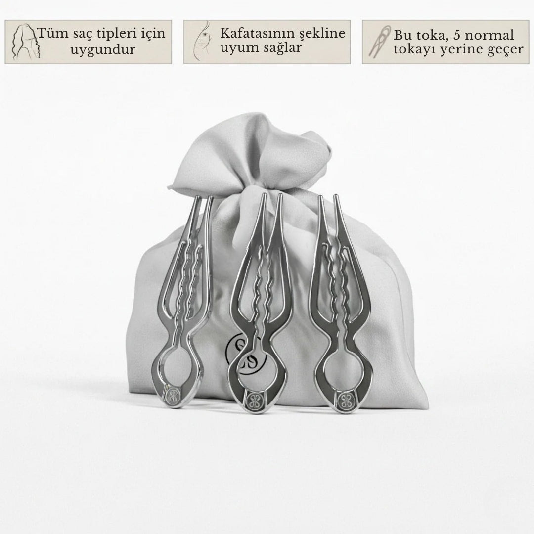 Prestij Saç Tokası - 3'lü Paket