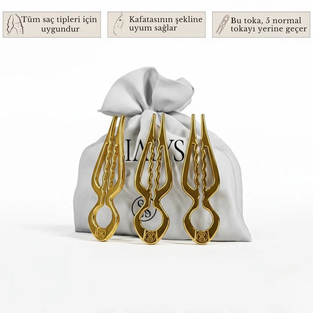 Prestij Saç Tokası - 3'lü Paket